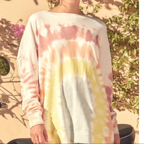 NWT Wild fox Rainbow Sommer Tie Dye Jumper - Picture 4 of 14